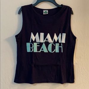 Navy blue Miami Beach tank top